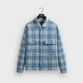Kith Washed Indigo Plaid Henson Shirt - Light Indigo