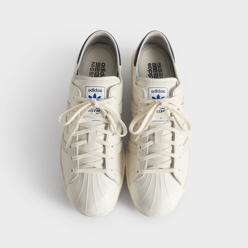 Kith & Messi for adidas Football Superstar - Off White / Off White / Legend Ink