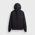 Kith Rib Neck Cropped Camden Hoodie - Black