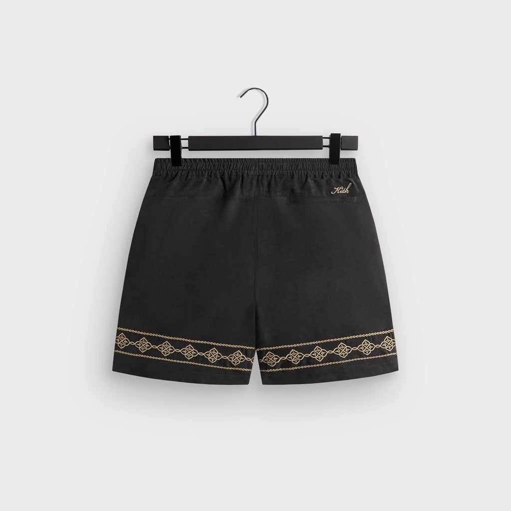 Kith Cupro Linen Cedar Short - Black