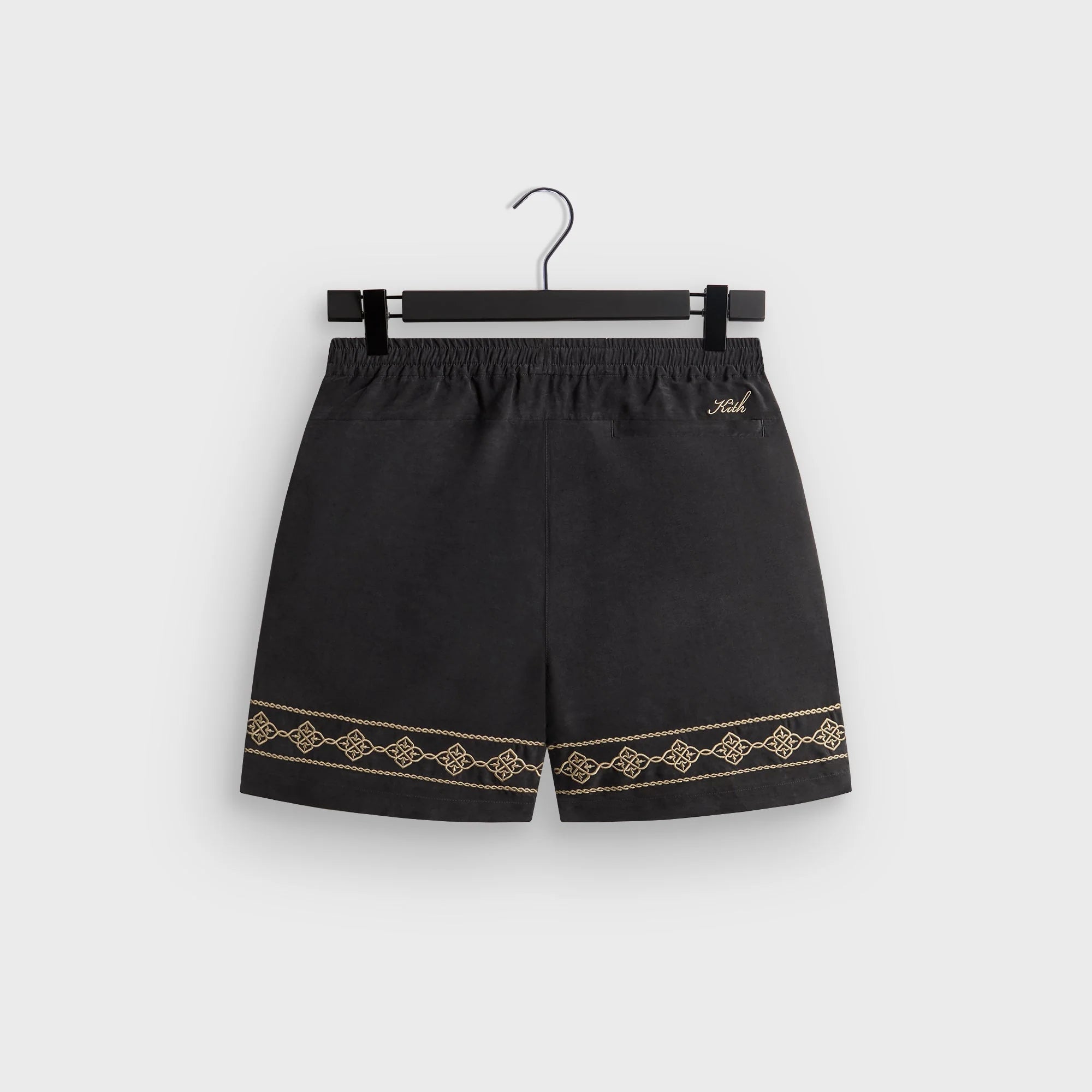 Kith Cupro Linen Cedar Short - Black