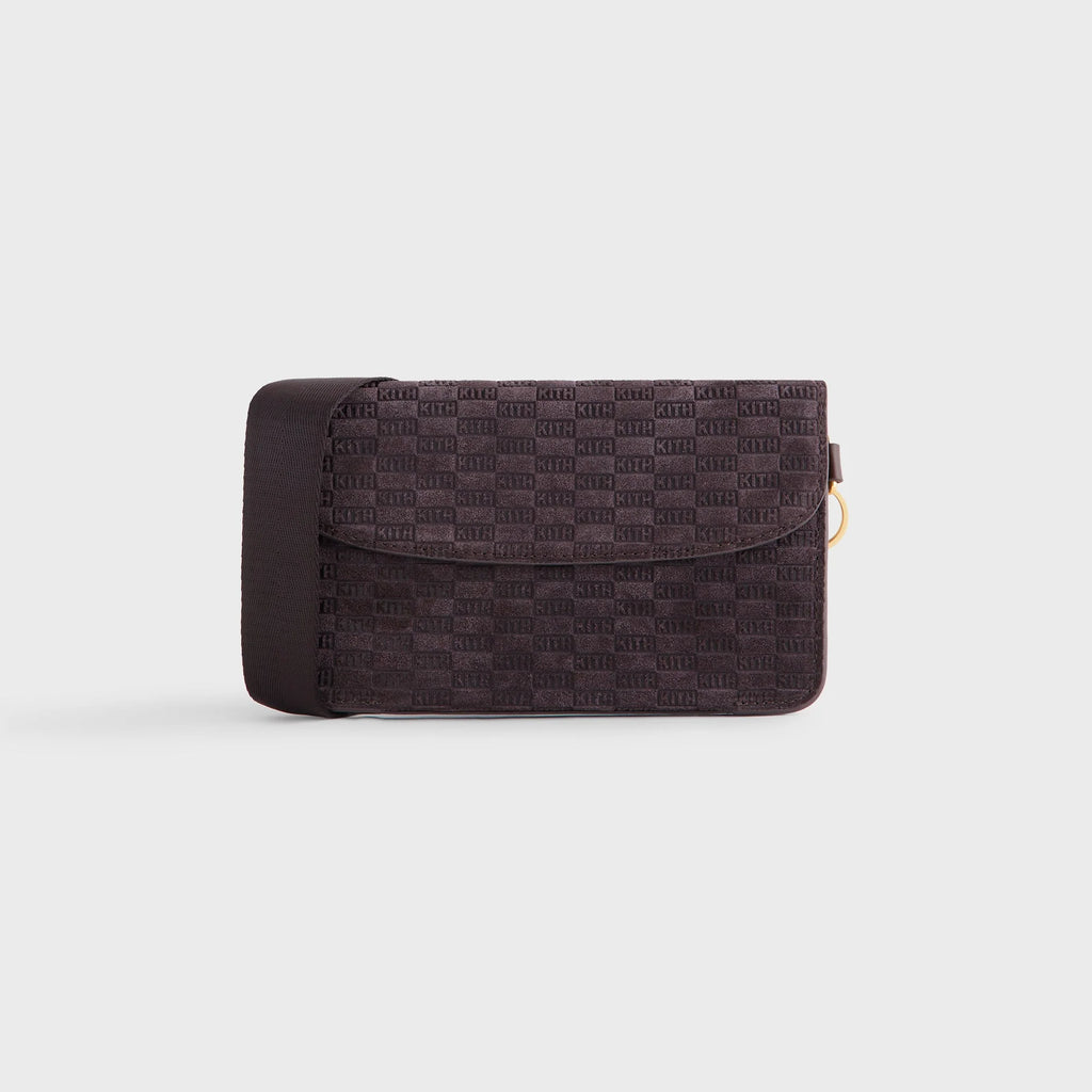 Kith Monogram Suede Envelope K20 Bag - Incognito