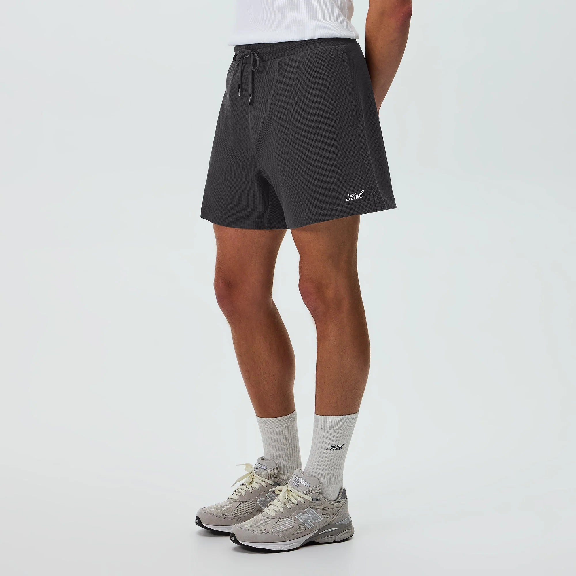 Kith Micro Waffle Graham Short - Carbon