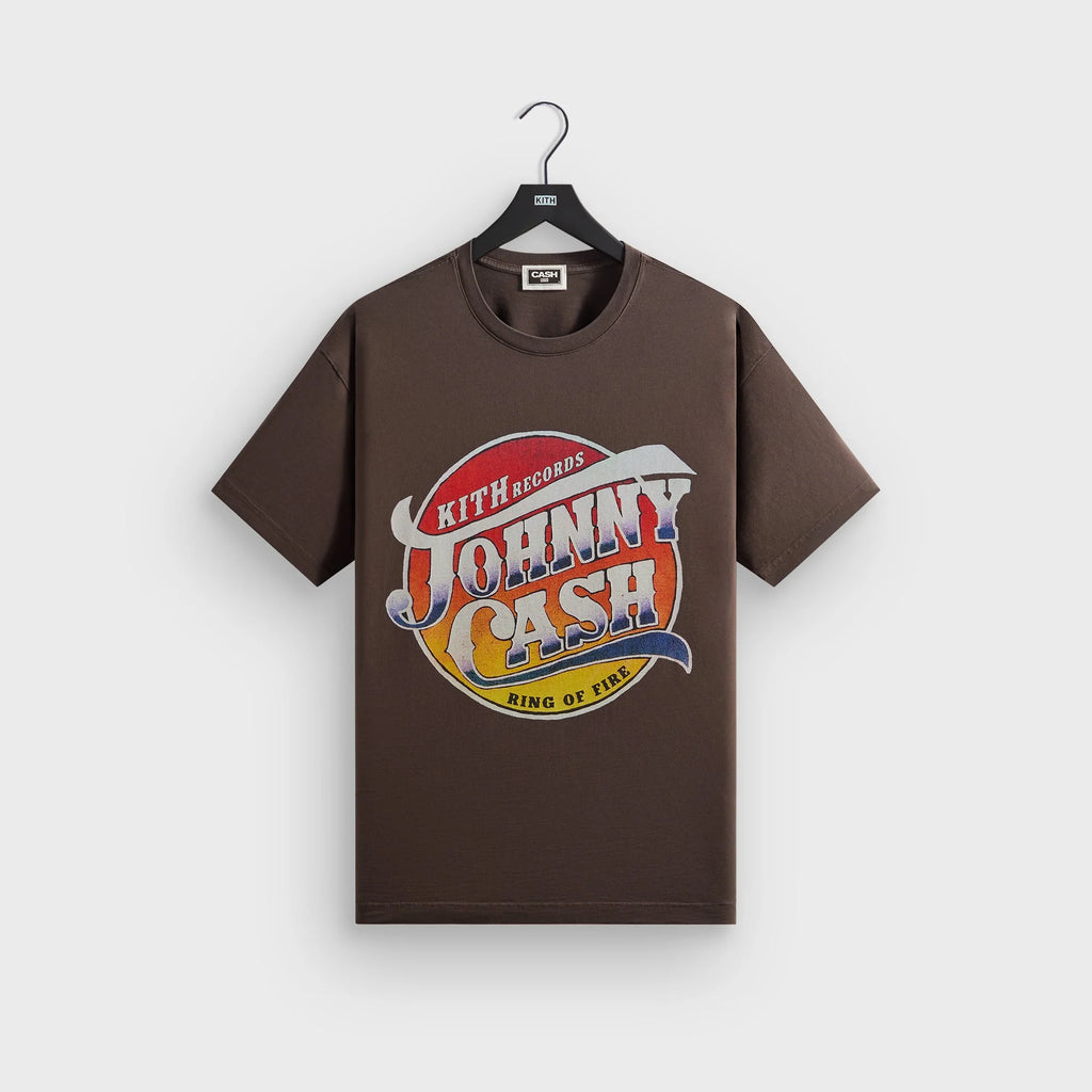 Kith Records for Johnny Cash Ring of Fire Vintage Tee - Hickory