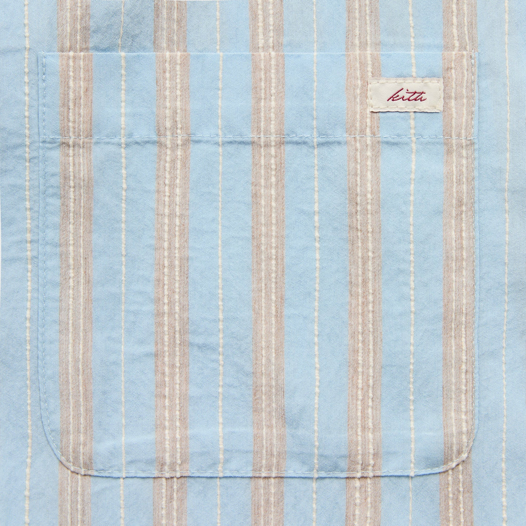 Kith Barre Stripe Long Sleeve Gianni Shirt - Serene