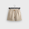 Kith Spun Silk Linen Stripe Kellen Short - Chai