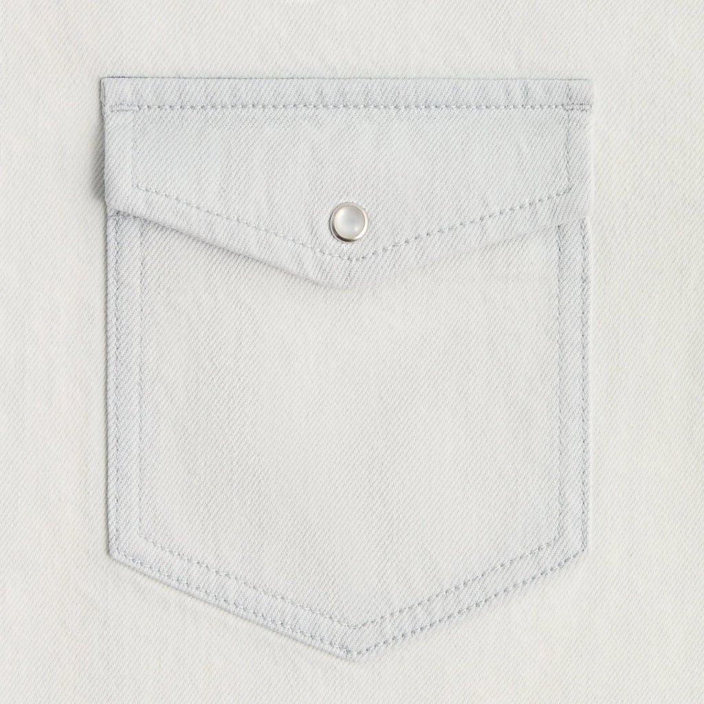 Kith Midweight Denim Long Sleeve Warwick Shirt - Eden Wash