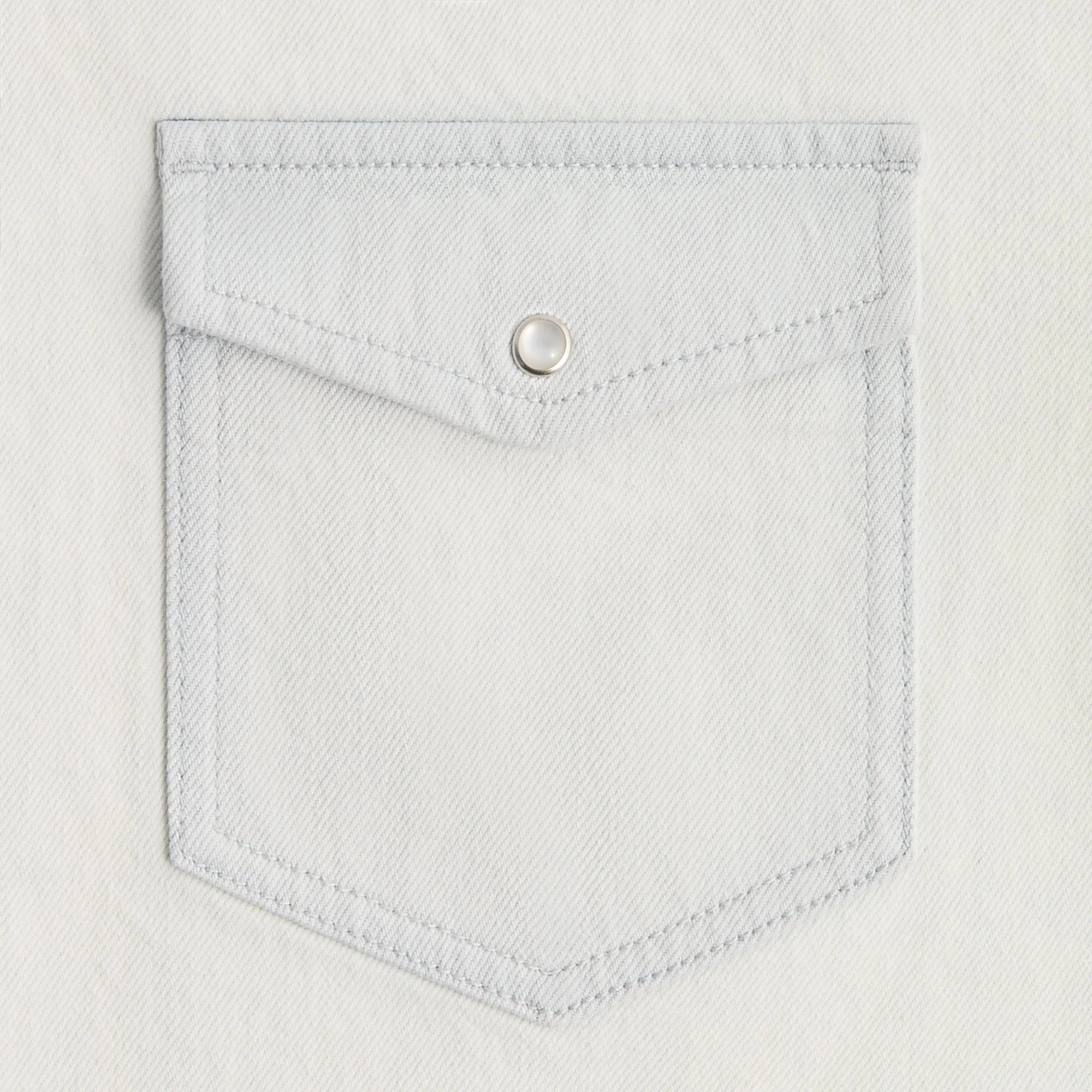Kith Midweight Denim Long Sleeve Warwick Shirt - Eden Wash