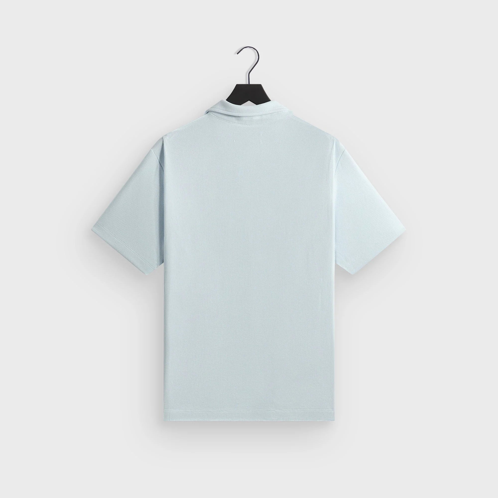 Kith Micro Waffle Drew Polo - Light Indigo