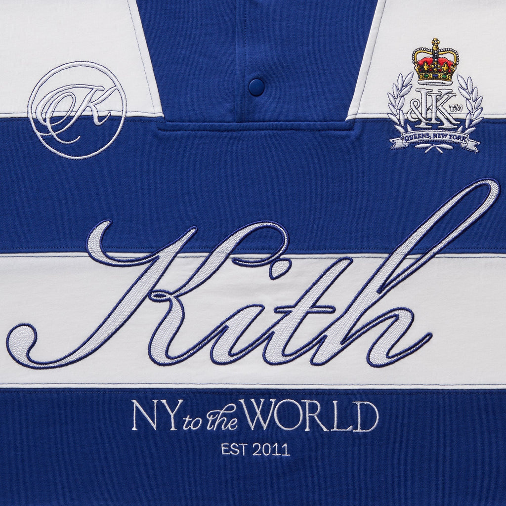 Kith Compact Fleece Striped Caleb Anorak Hoodie - Layer