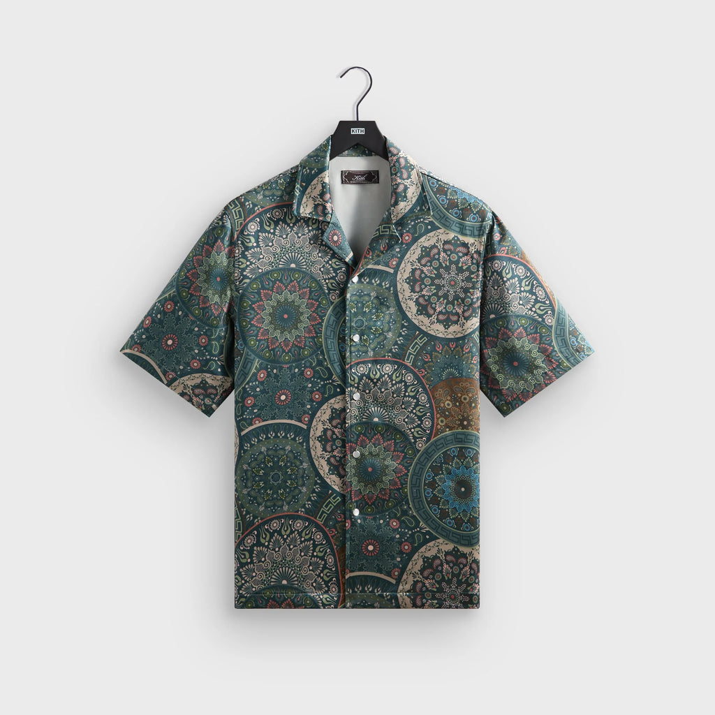 Kith Mosaic Mandala Thompson Camp Collar Shirt - Stadium