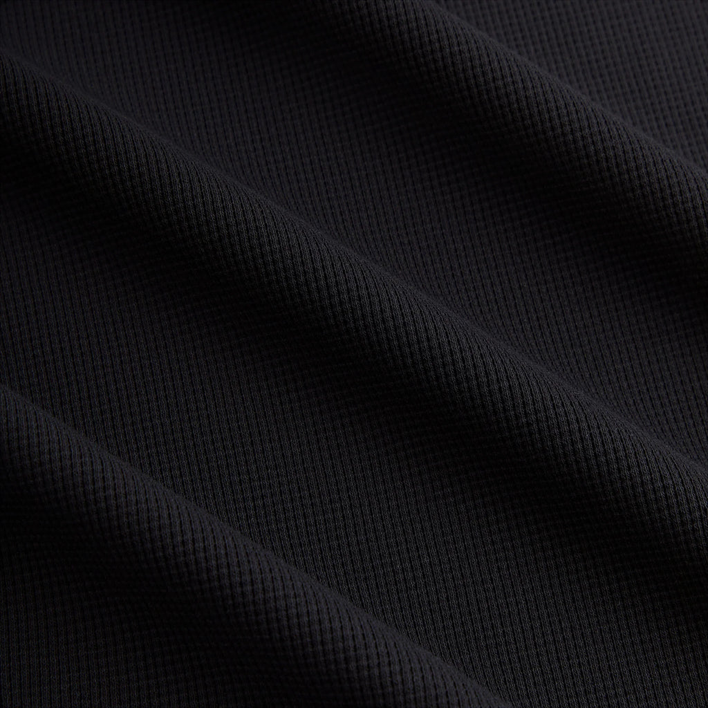 Kith Micro Waffle Drew Polo Shirt - Black