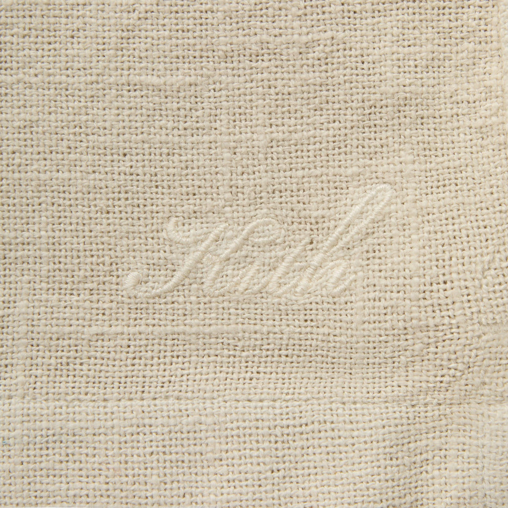 Kith Soft Woven Cropped Beckham Camp Collar Shirt - Waffle