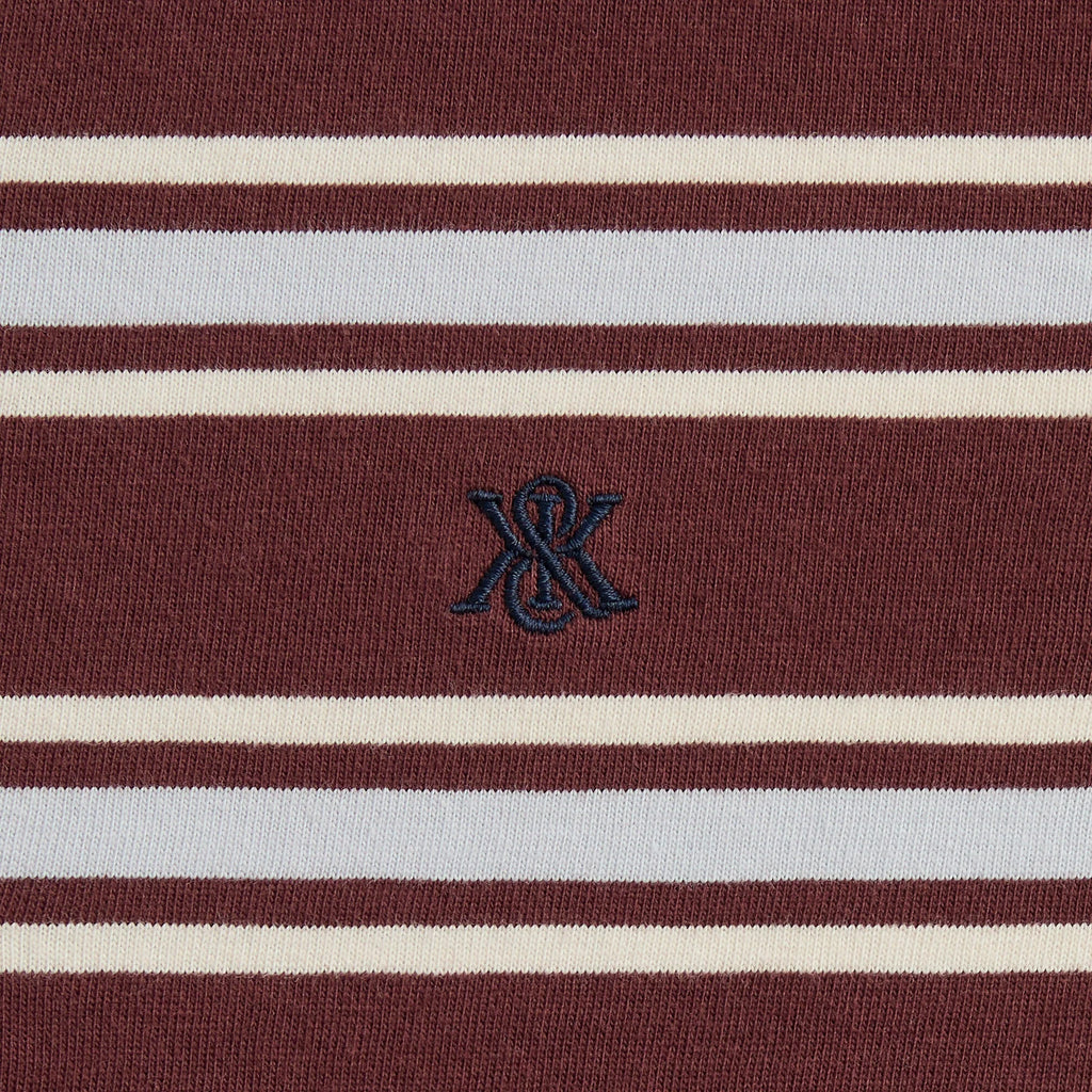 Kith Stripe LAX Tee 2.0 - Magma