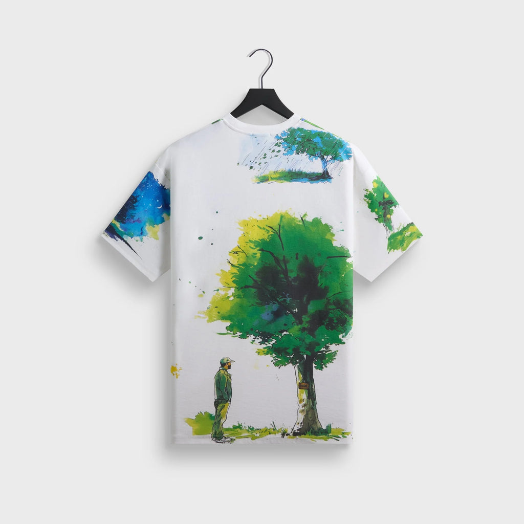 Kith & New Balance Watercolor Quinn Tee - White