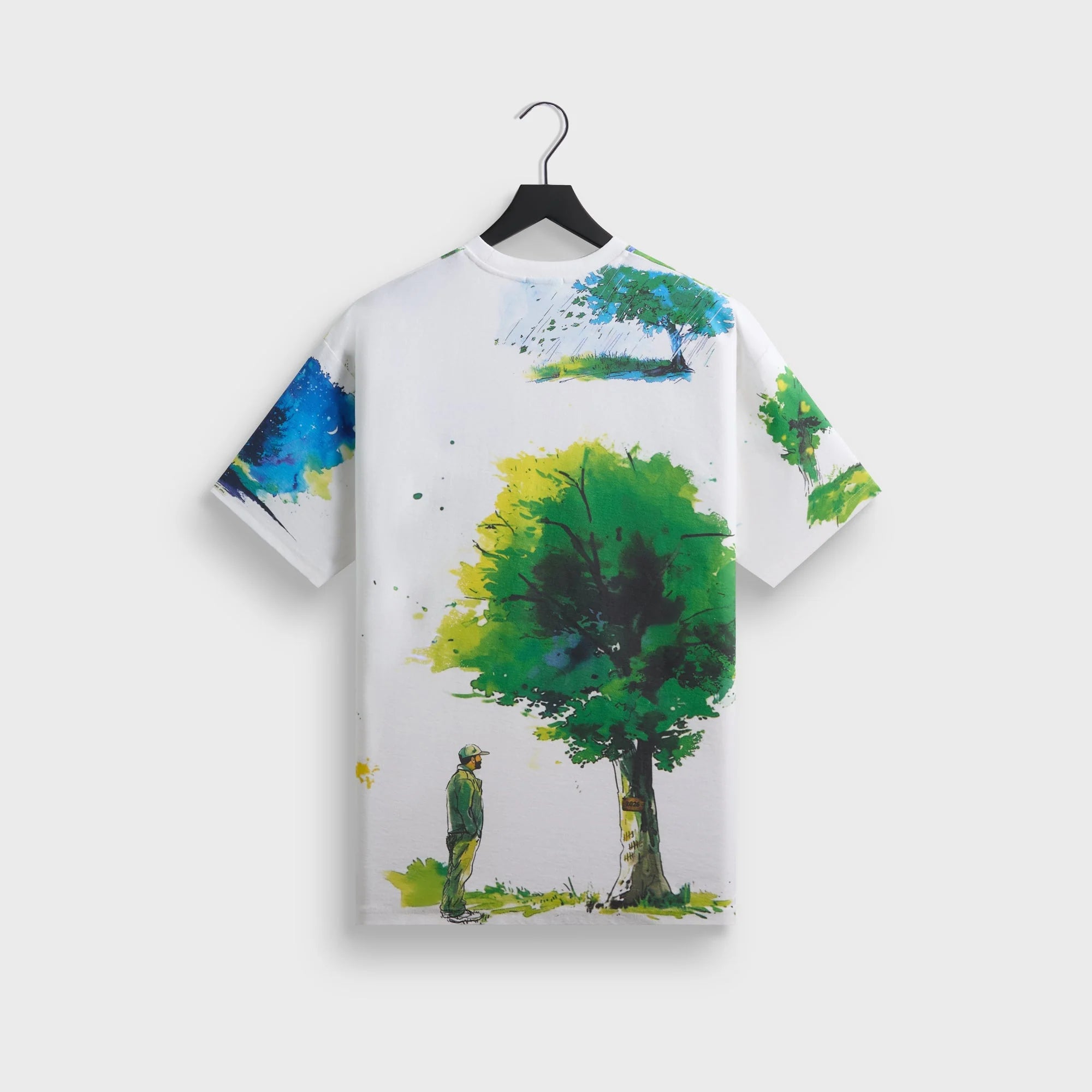 Kith & New Balance Watercolor Quinn Tee - White