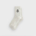 Kith Insignia Cotton Mid Crew Socks - Light Heather Grey