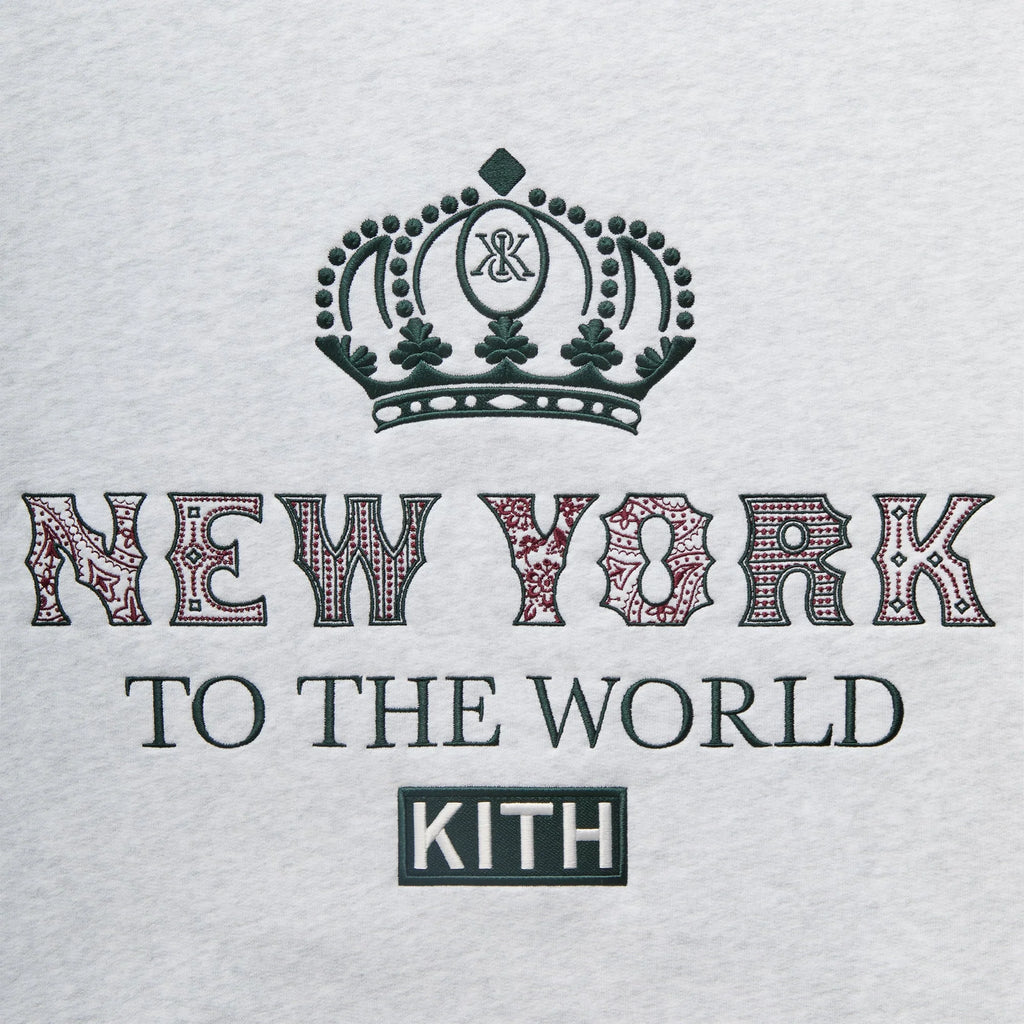 Kith Nelson Crewneck - Light Heather Grey