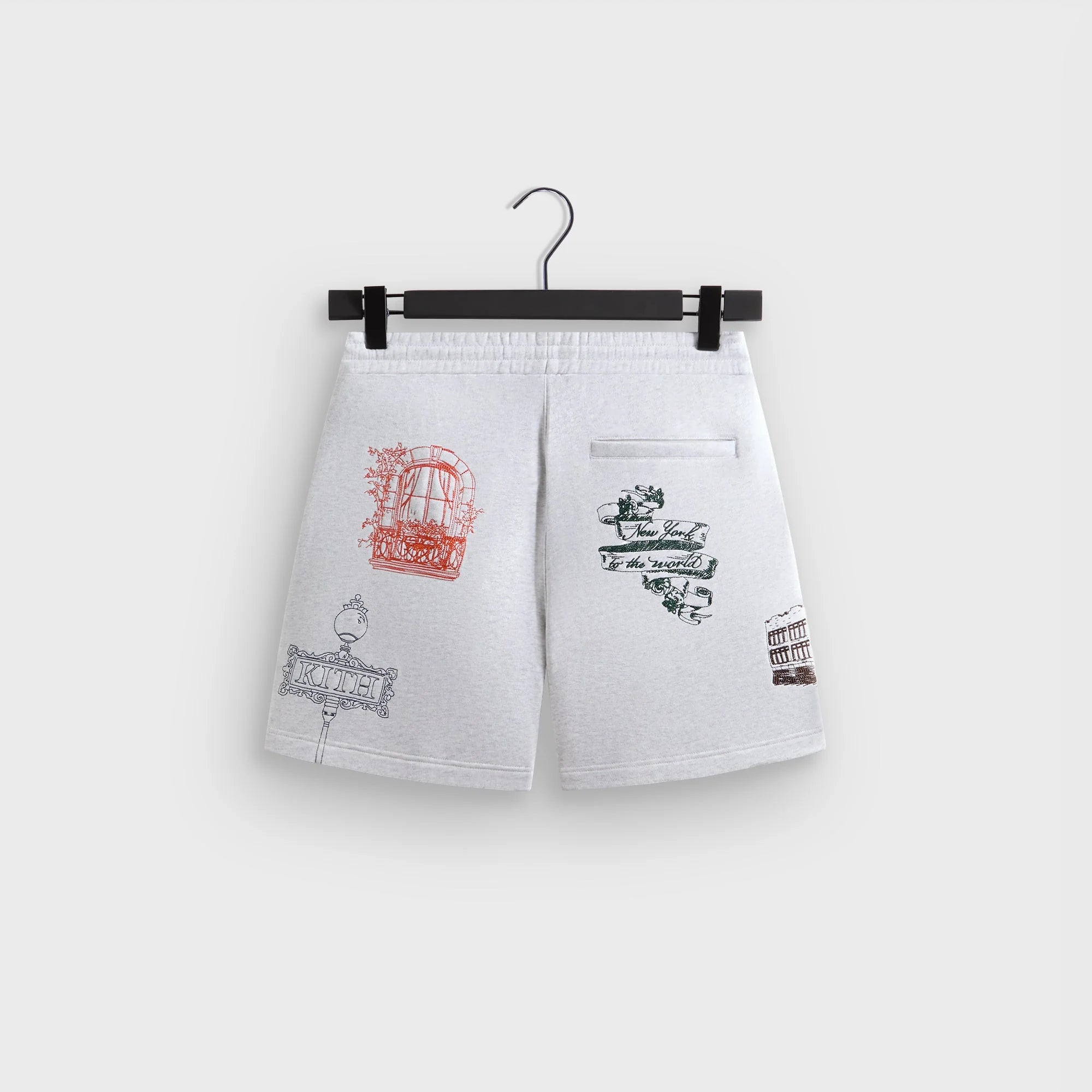Kith New York To The World Curtis Short - Light Heather Grey