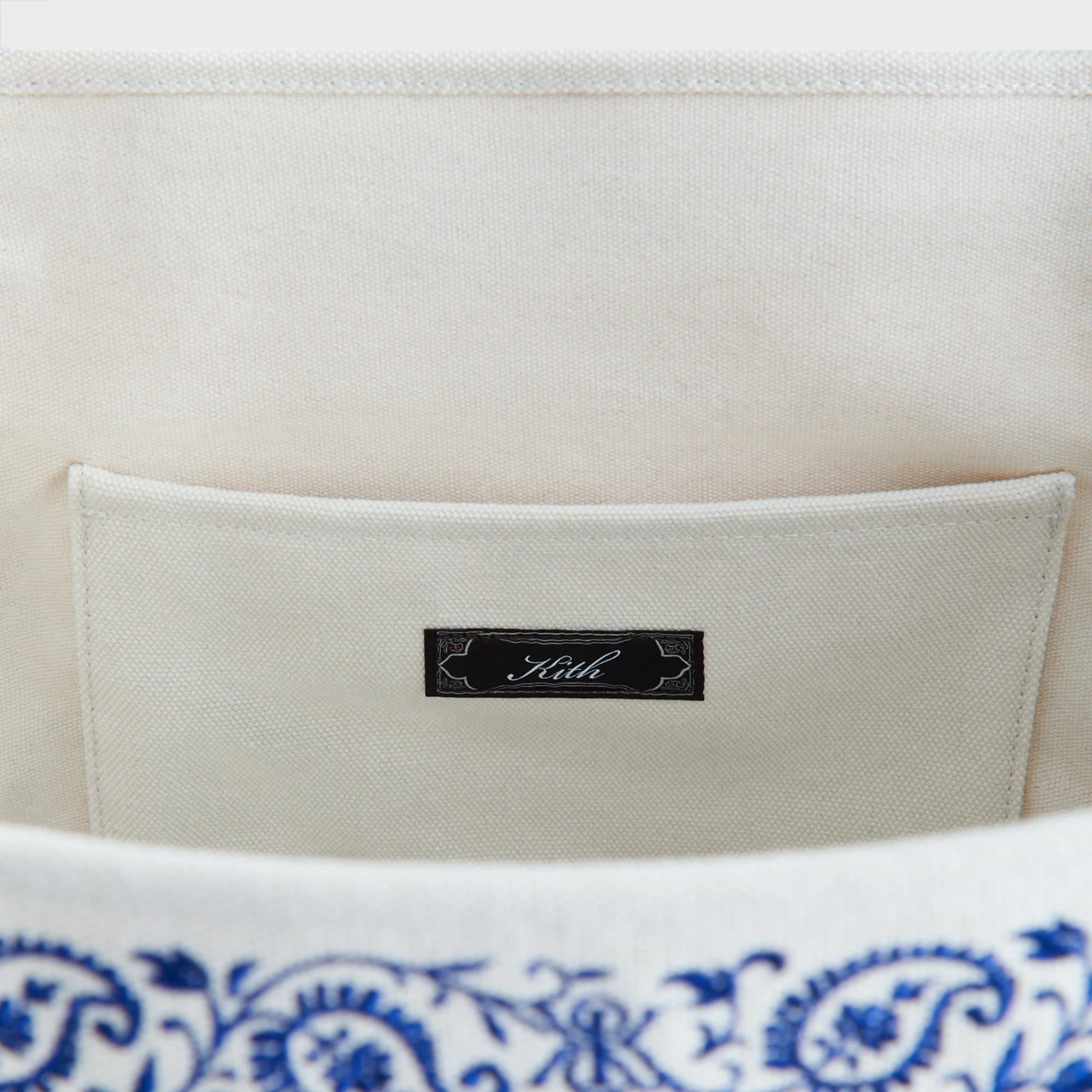 Kith Embroidered Canvas Tote Bag - Sandrift