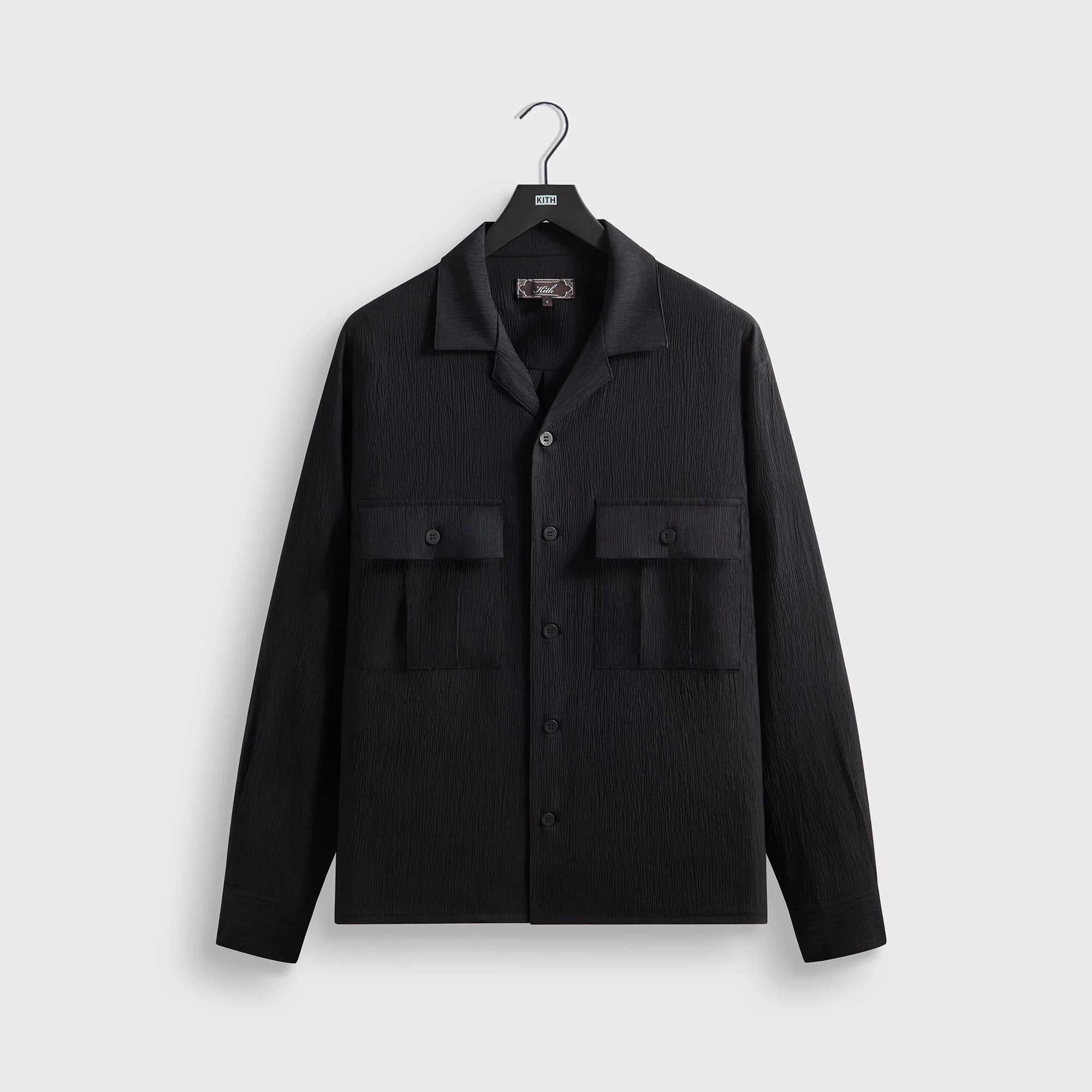 Kith Crinkled Nylon Ugo Shirt - Black