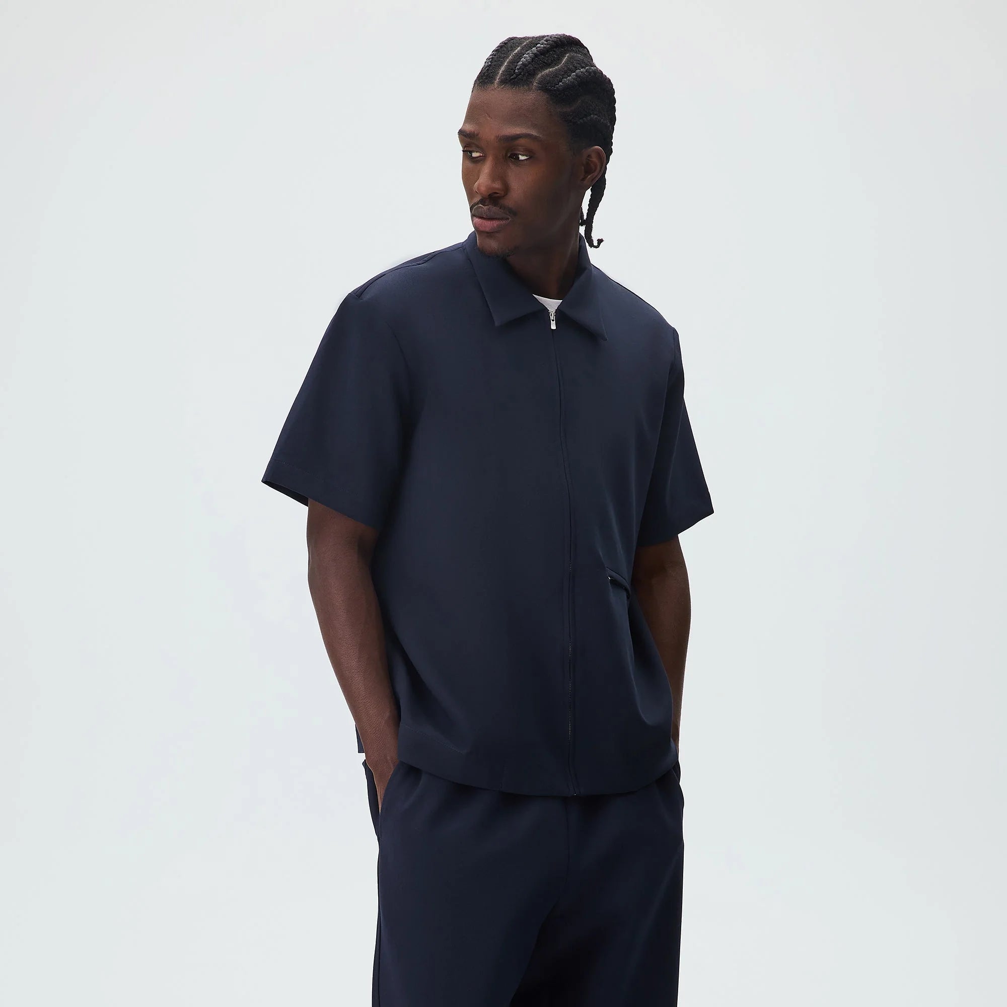 Kith Midweight Double Weave Davenport Shirt - Nocturnal