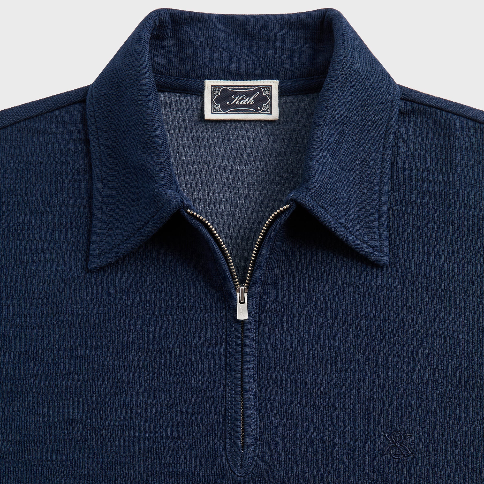 Kith Double Face Jersey Jace Polo - Nocturnal