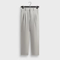 Kith Pinstripe Eli Pleated Trouser - Light Heather Grey