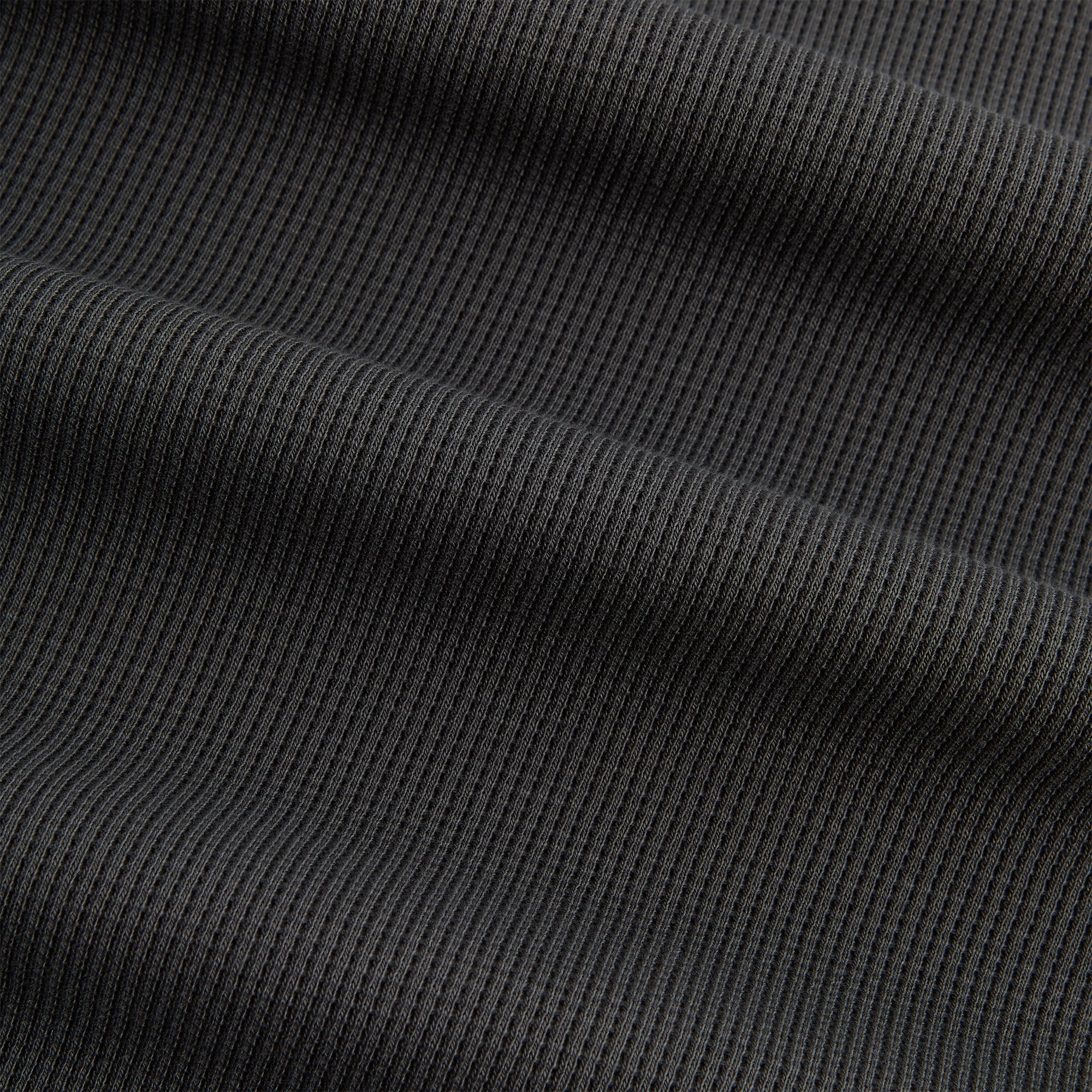 Kith Micro Waffle Drew Polo - Carbon