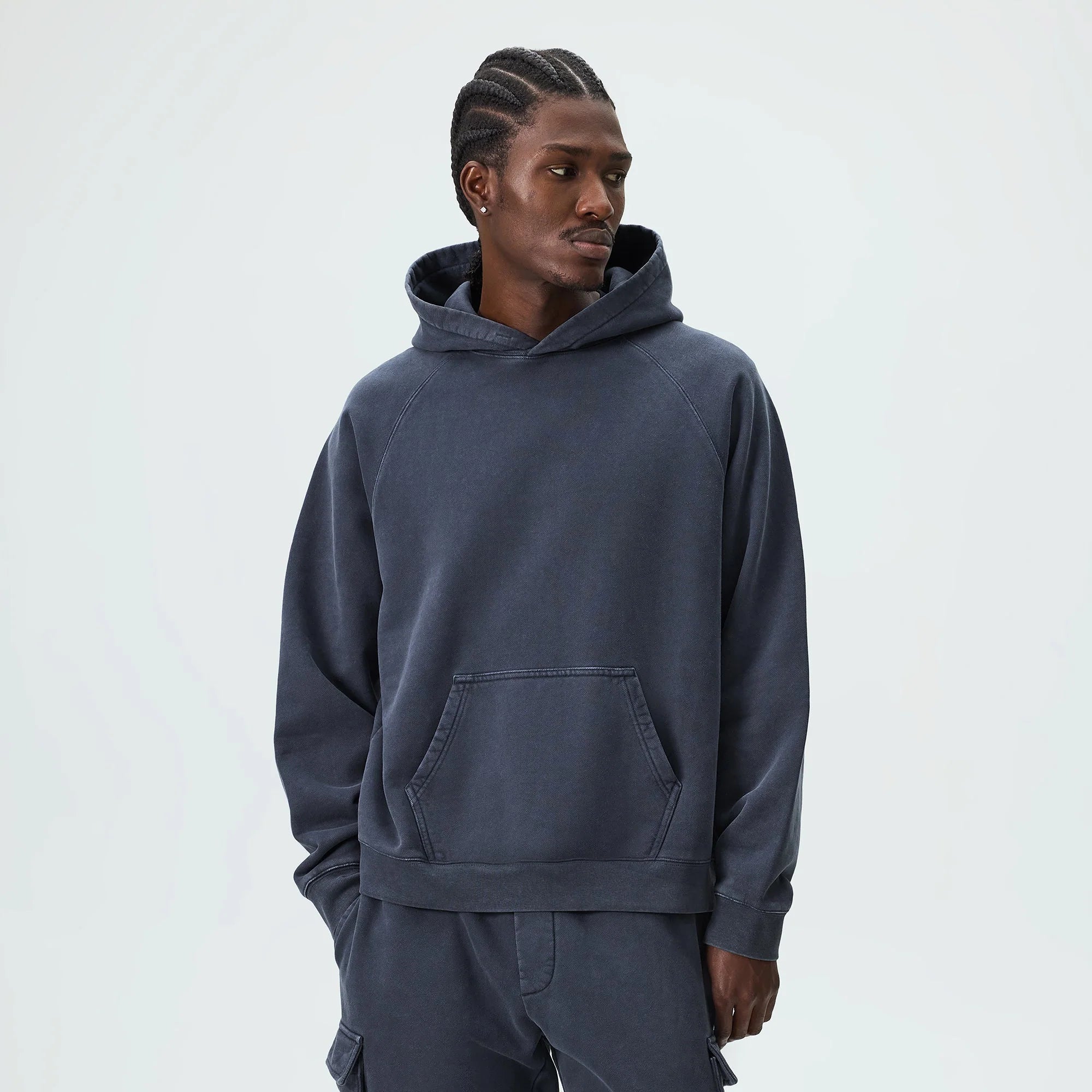 Kith 101 Sueded Fleece Wilder Hoodie - Torpedo