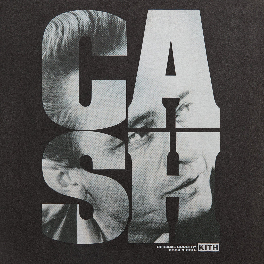 Kith Records for Johnny Cash Rock N Roll Vintage Tee - Black