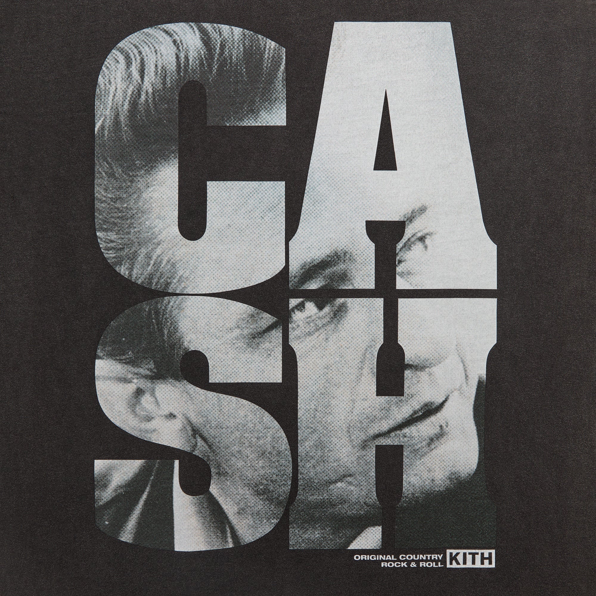 Kith Records for Johnny Cash Rock N Roll Vintage Tee - Black