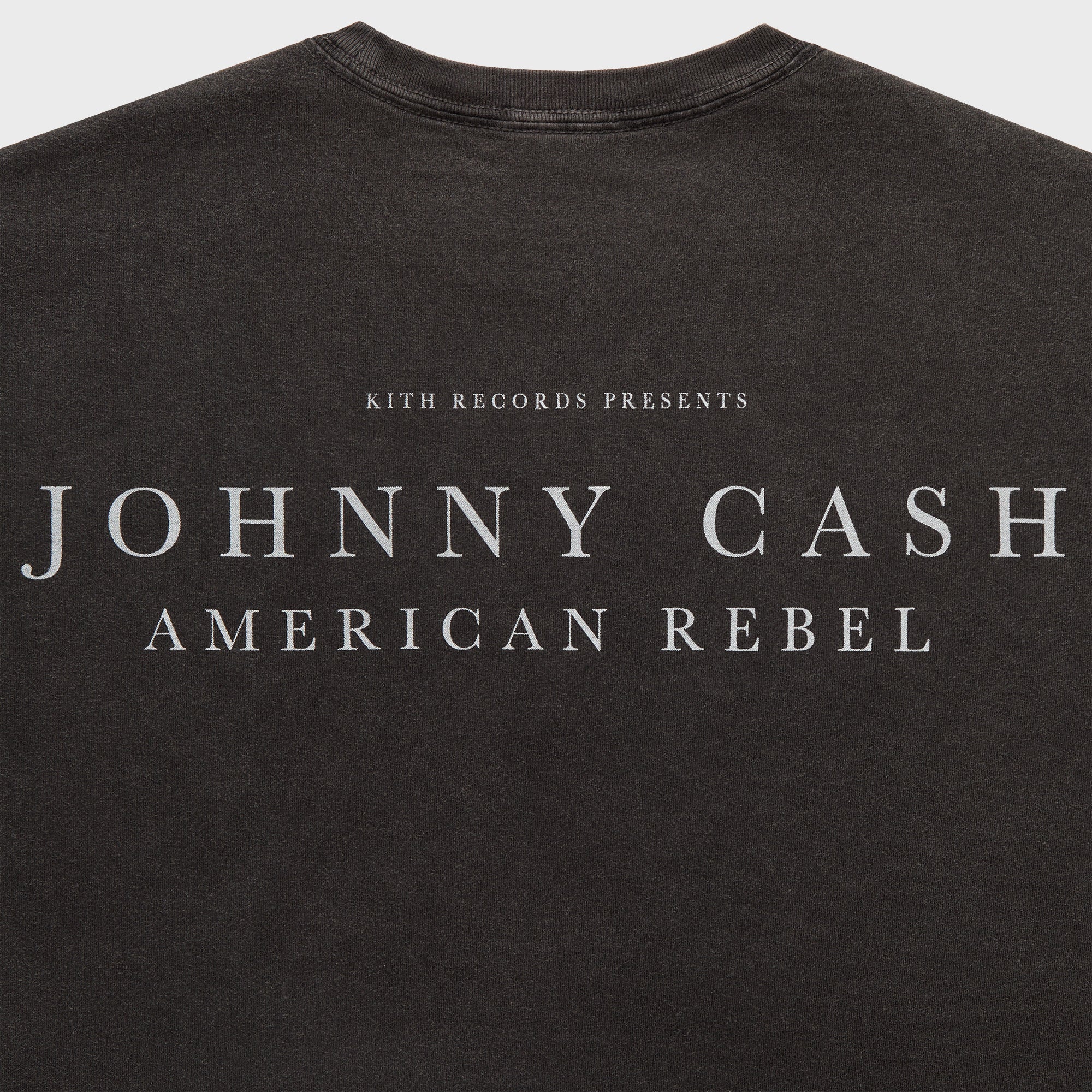 Kith Records for Johnny Cash American Flag Vintage Tee - Black