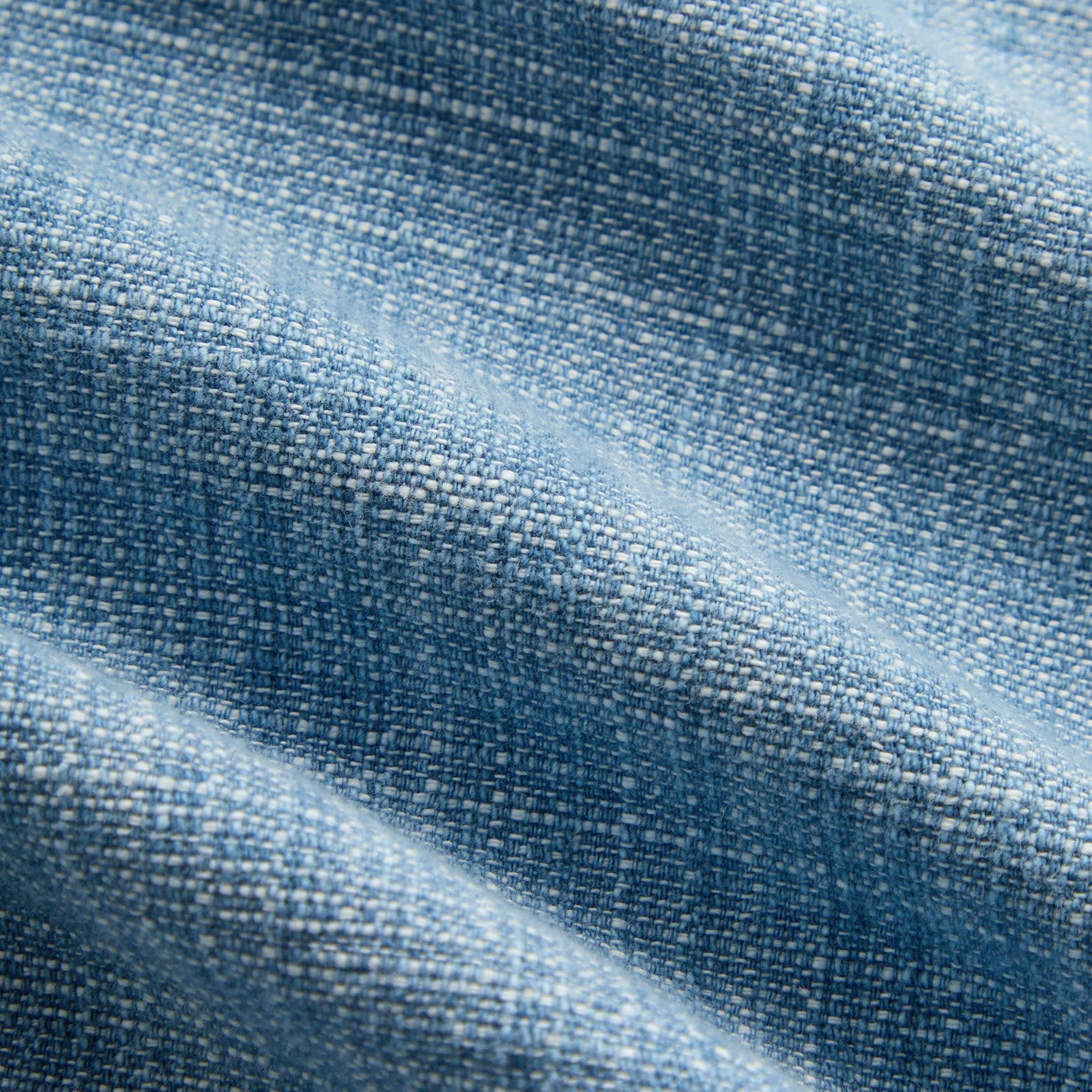 Kith Textured Indigo Weave Cayden Short - Light Indigo