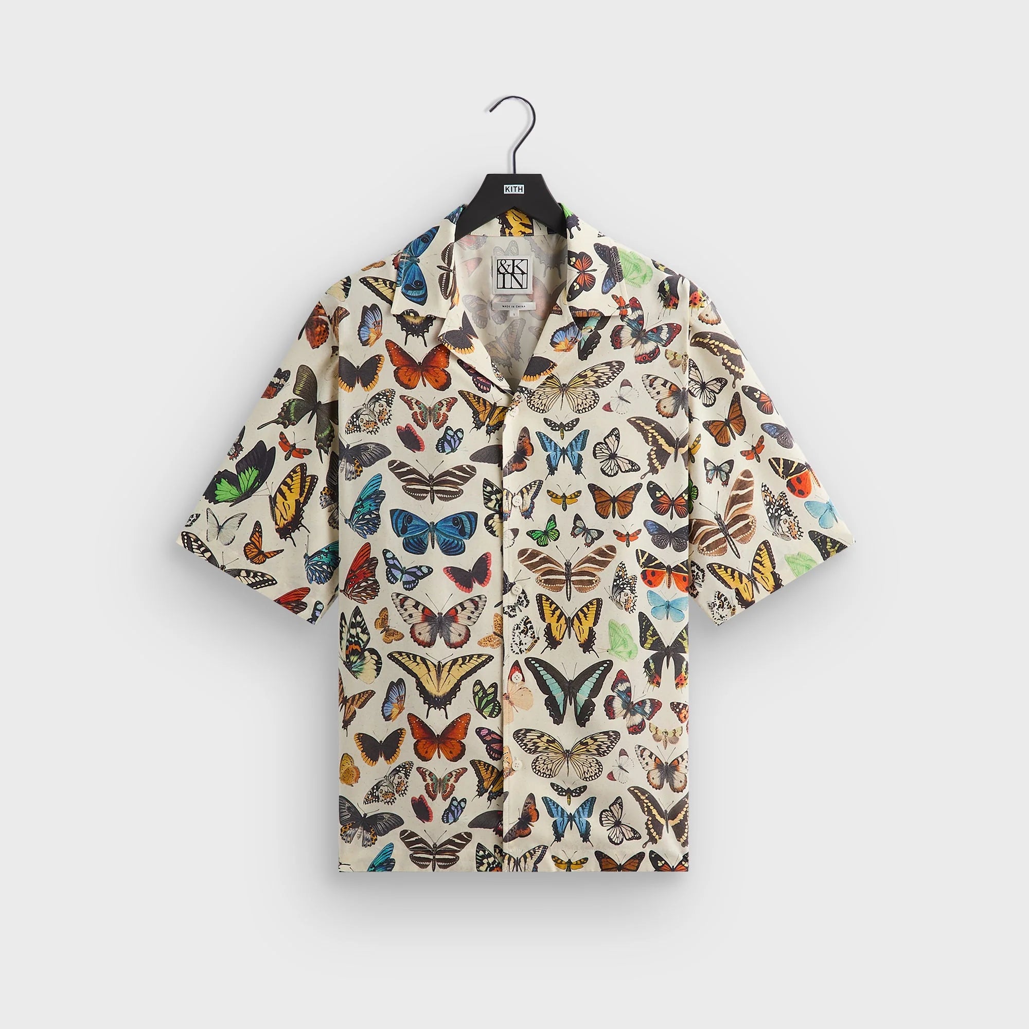 &Kin Butterfly Archive Thompson Camp Collar Shirt - Sandrift