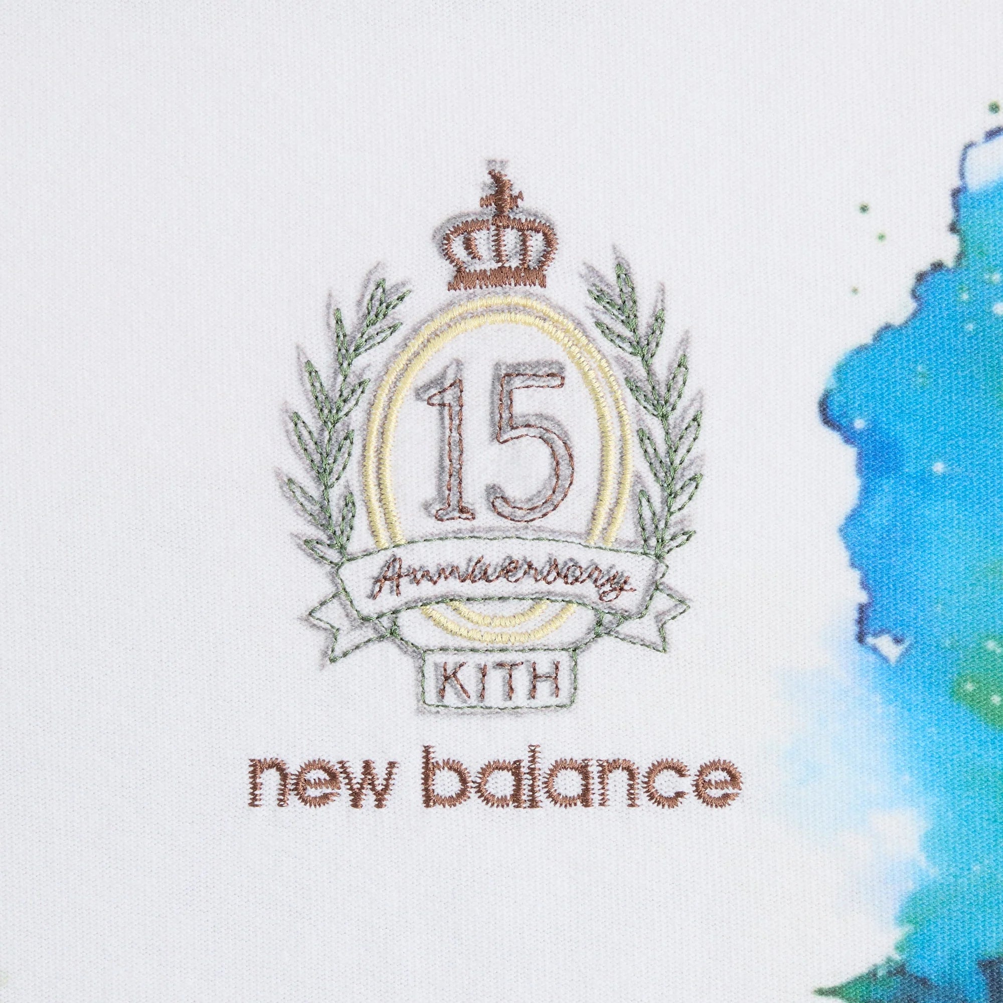 Kith & New Balance Watercolor Quinn Tee - White