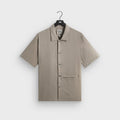 &Kin Cupro Linen Davenport Buttondown Shirt - Astro