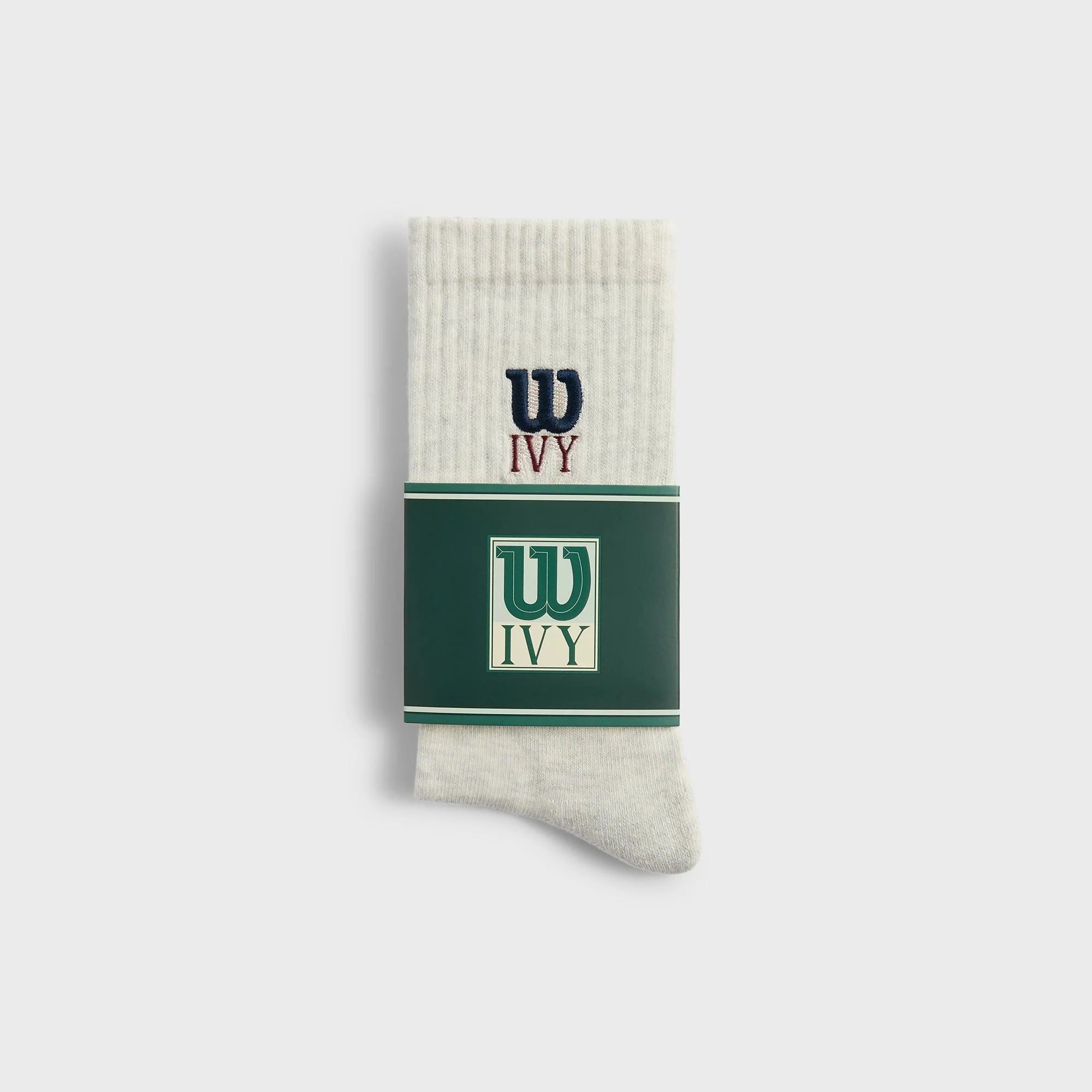 Kith Ivy for Wilson Logo Crew Socks - Gray Heather