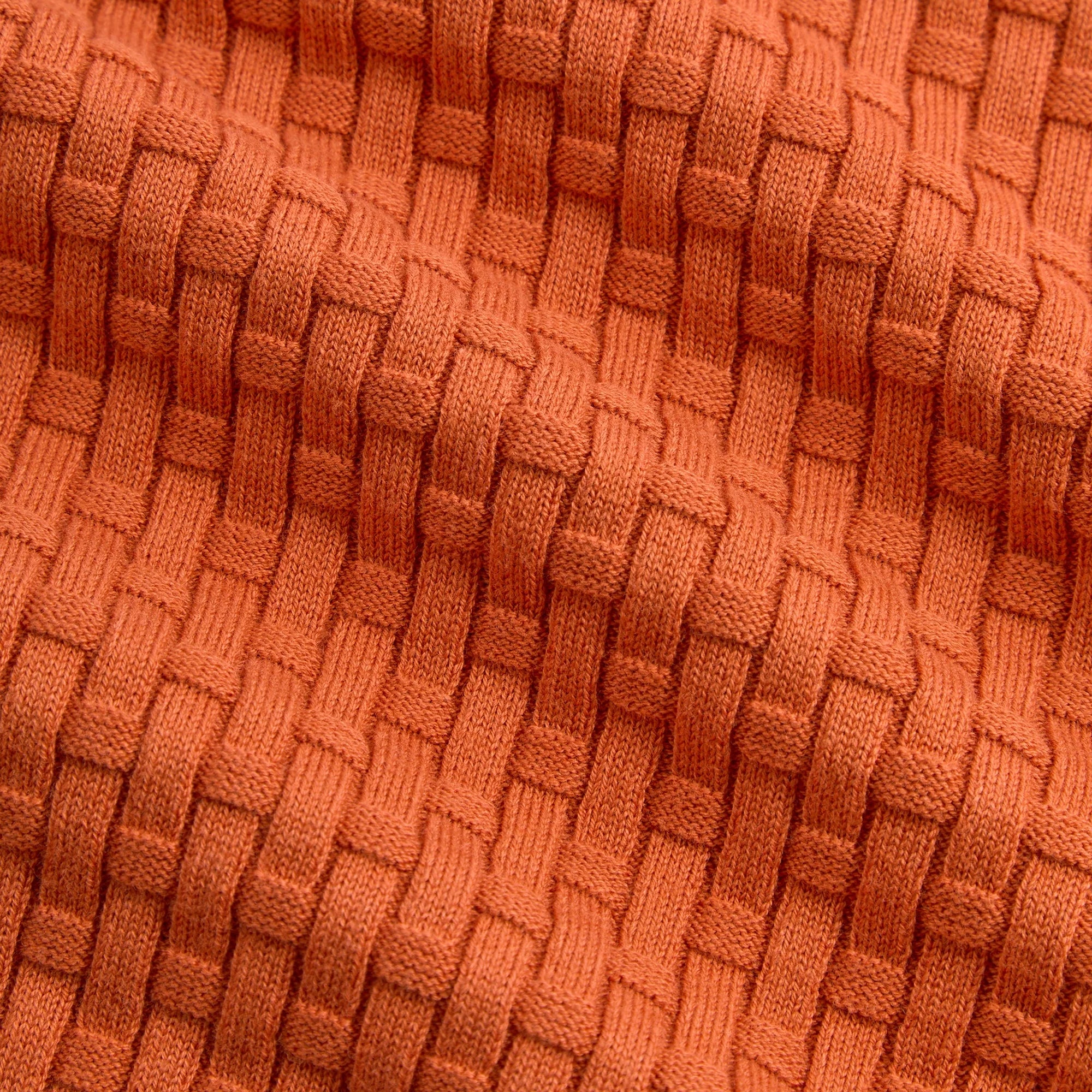 Kith Basket Weave Tilden Polo - Clementine