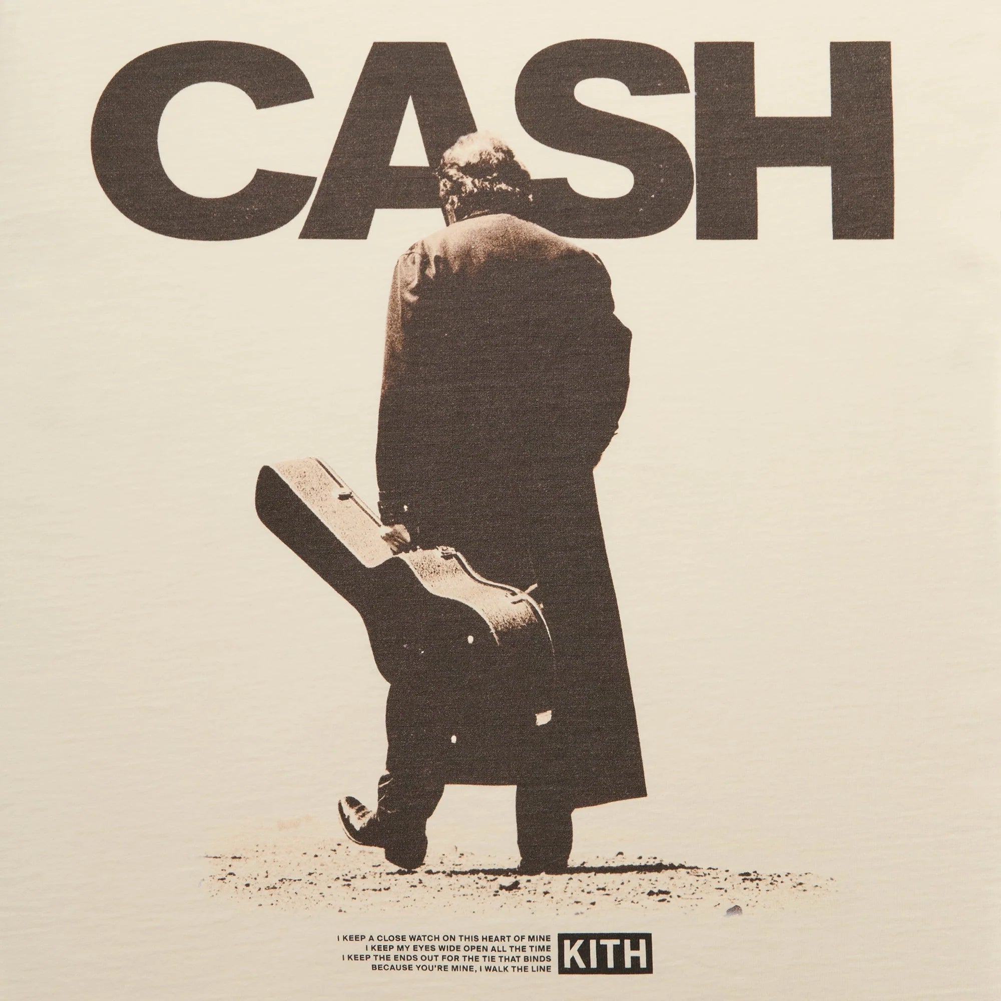 Kith Records for Johnny Cash Solo Desert Vintage Tee - Muslin