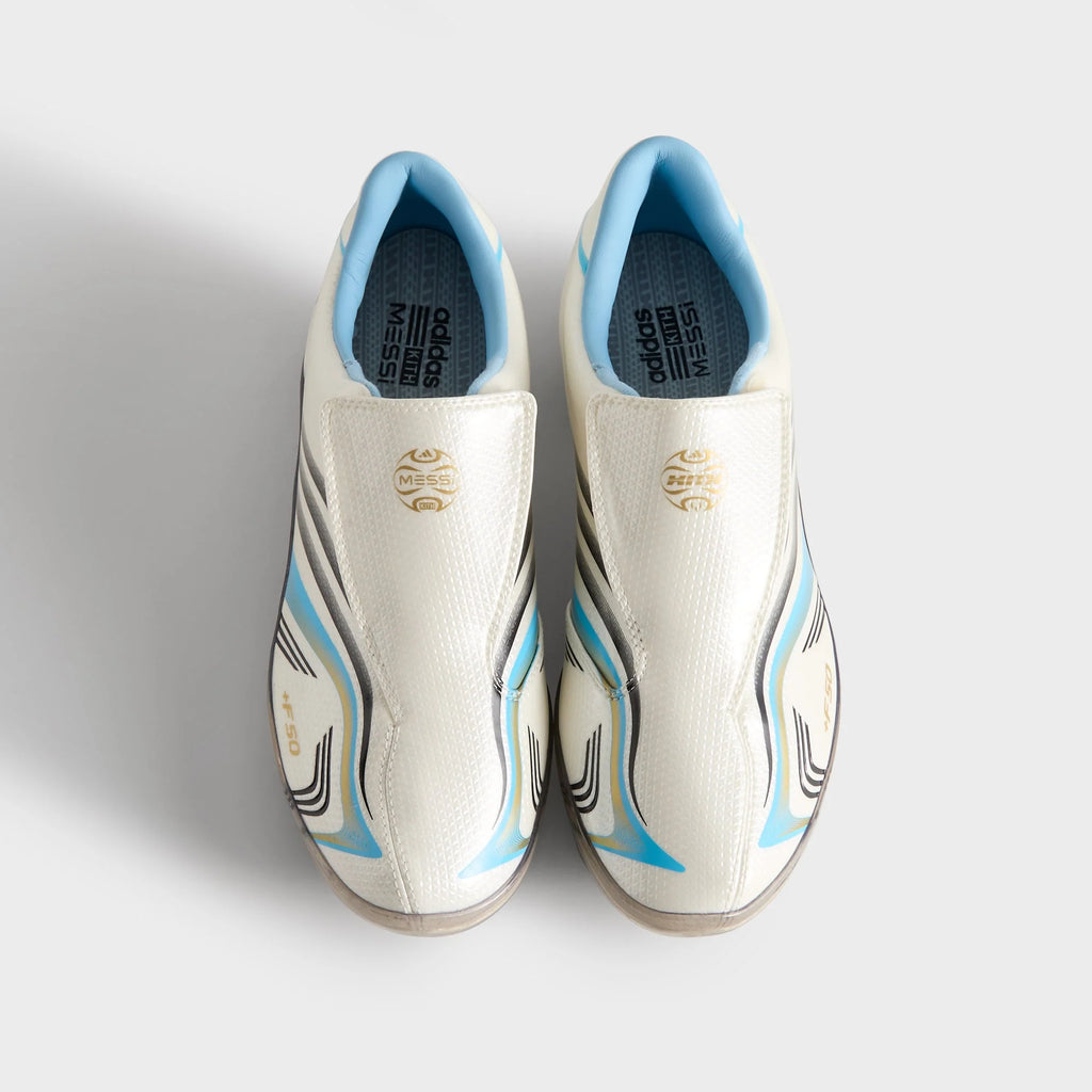 Kith & Messi for adidas Football F50 Inframe - Off White / Clear Blue / Metallic Gold