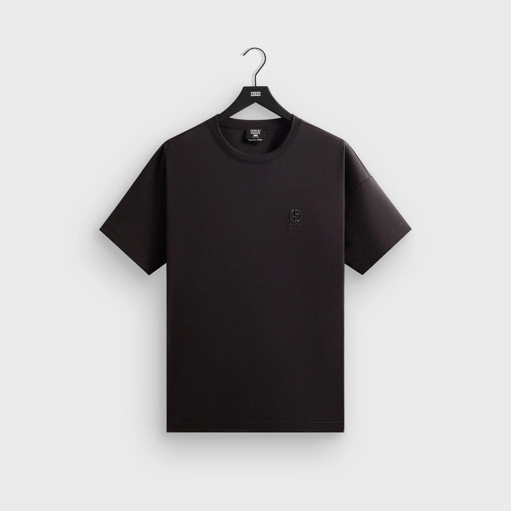 Giorgio Armani & Kith Logo Tee - Black