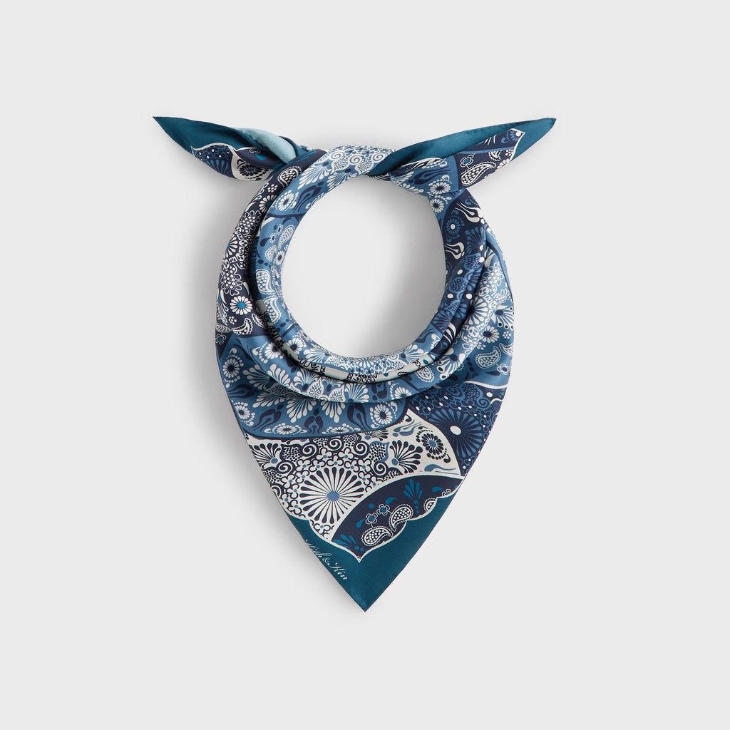 Kith Printed Mandala Silk Scarf - Novel