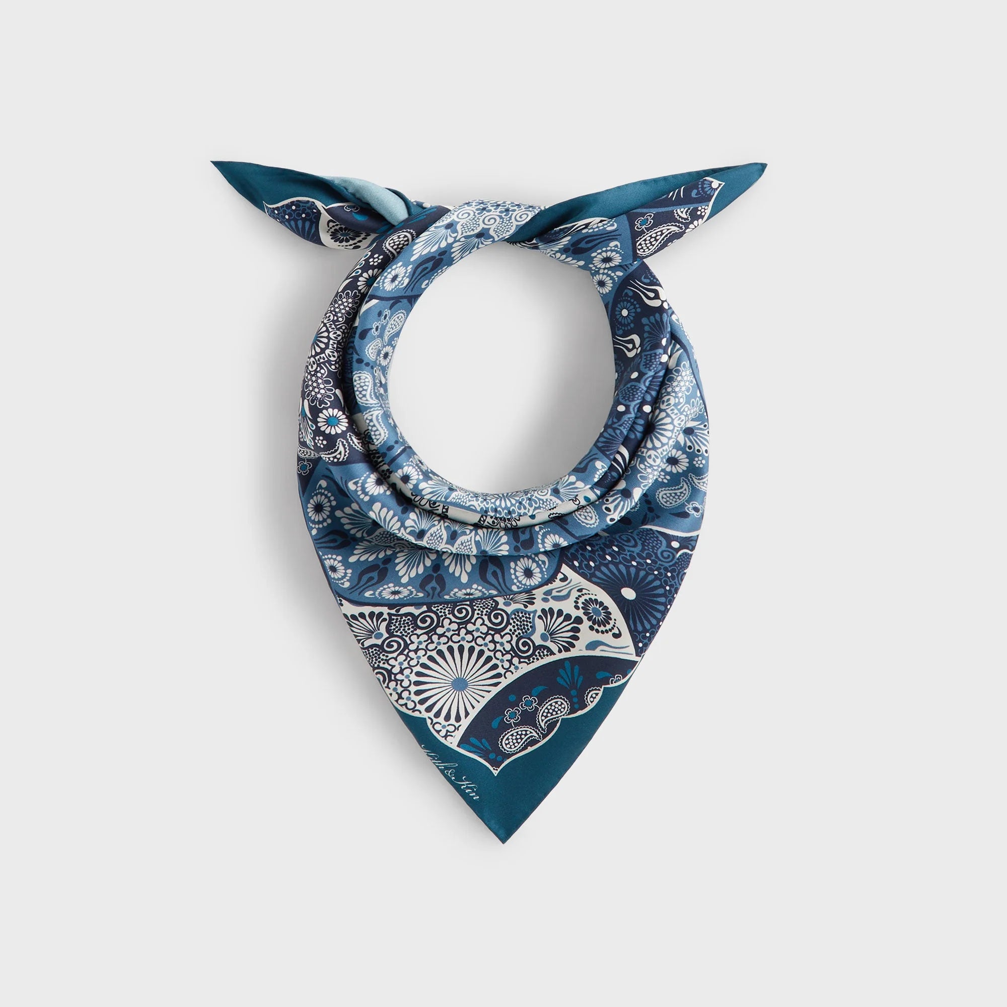 Kith Printed Mandala Silk Scarf - Novel
