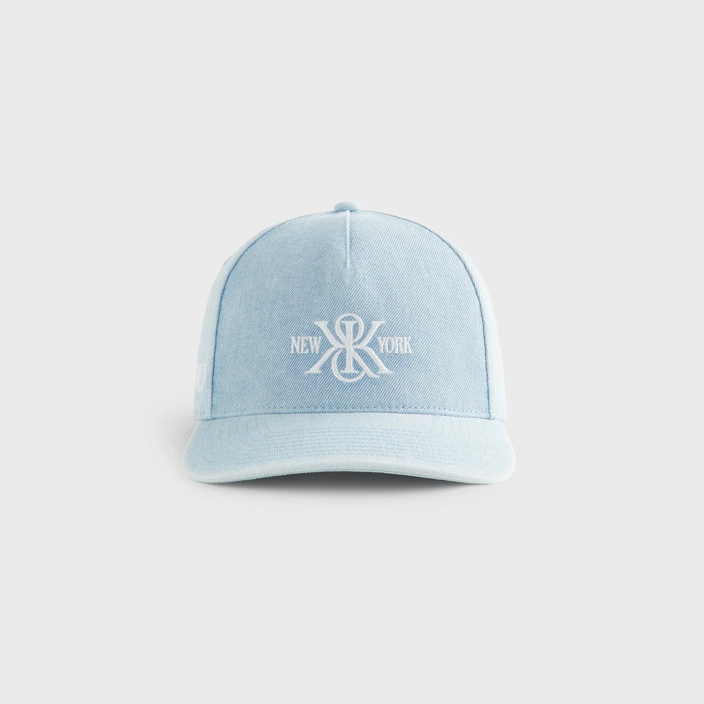 Kith K&K New York Denim Bay Low Pinch Crown Snapback - Light Indigo