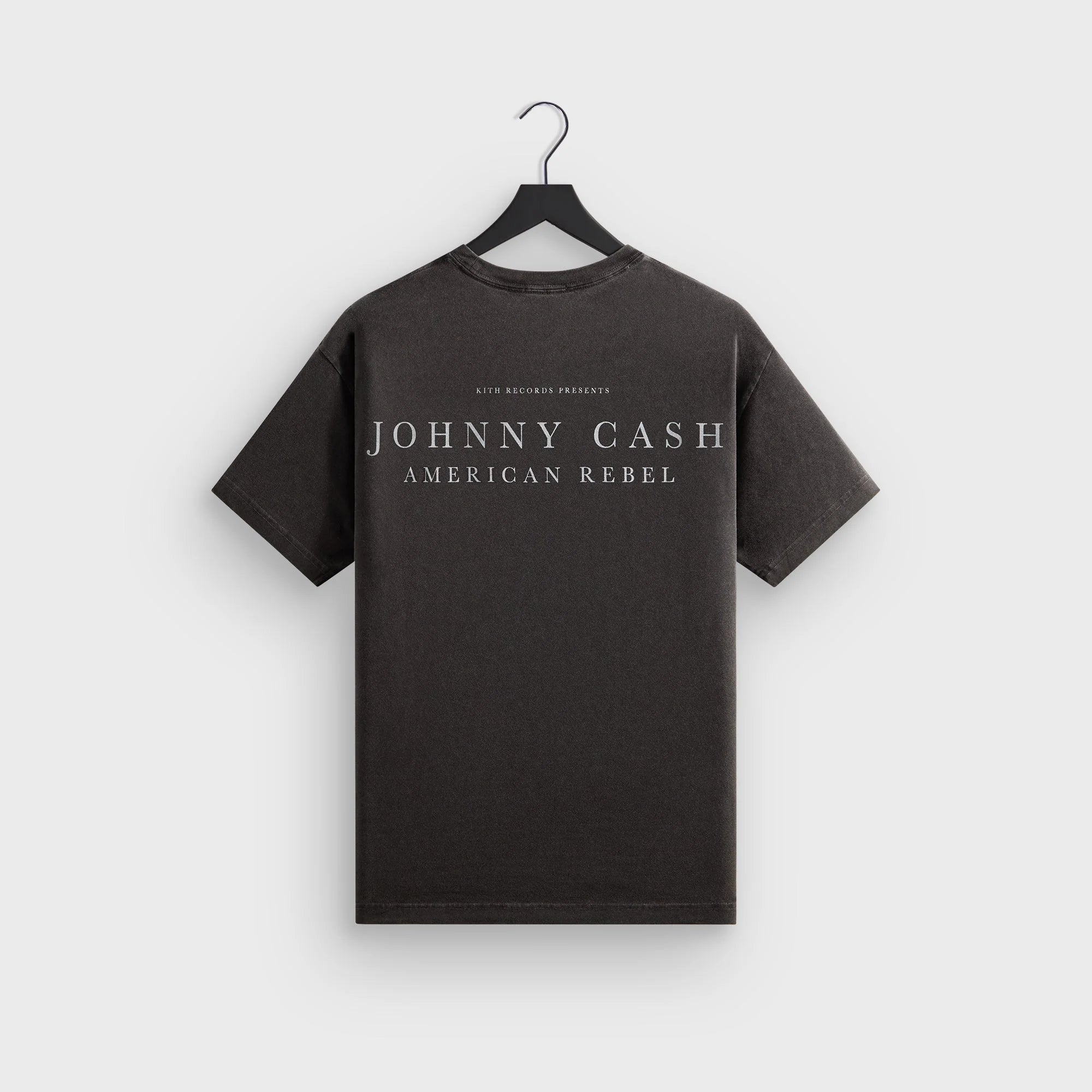 Kith Records for Johnny Cash American Flag Vintage Tee - Black