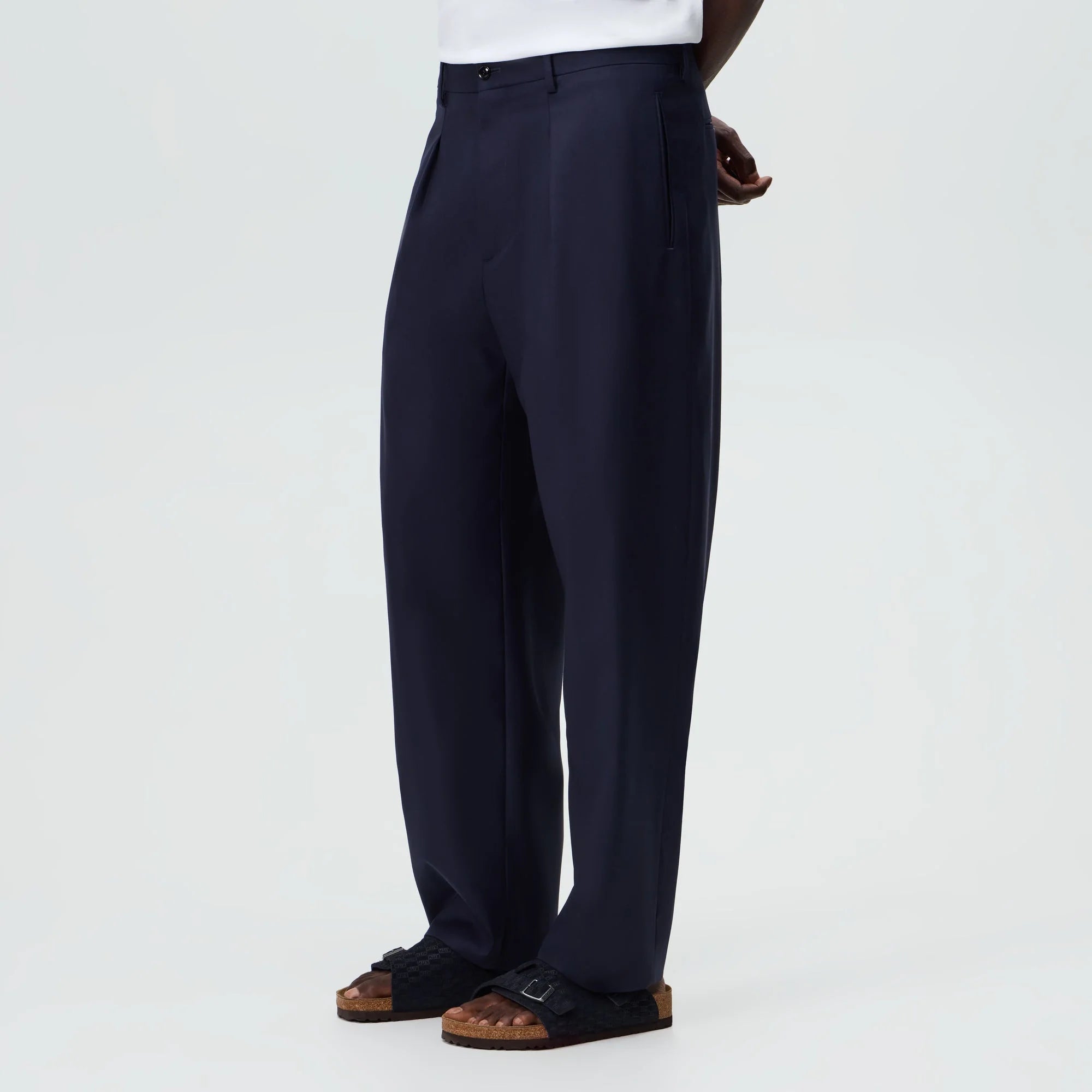 Giorgio Armani & Kith &Kin Flat Front Trouser - Blue / Navy