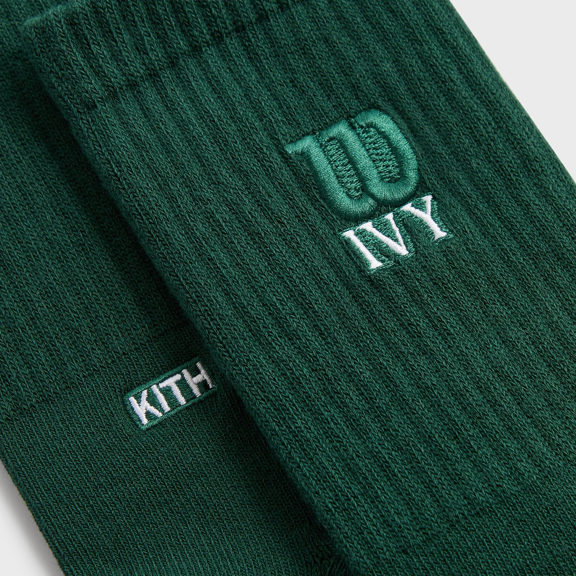 Kith Ivy for Wilson Logo Crew Socks - Ivy Green