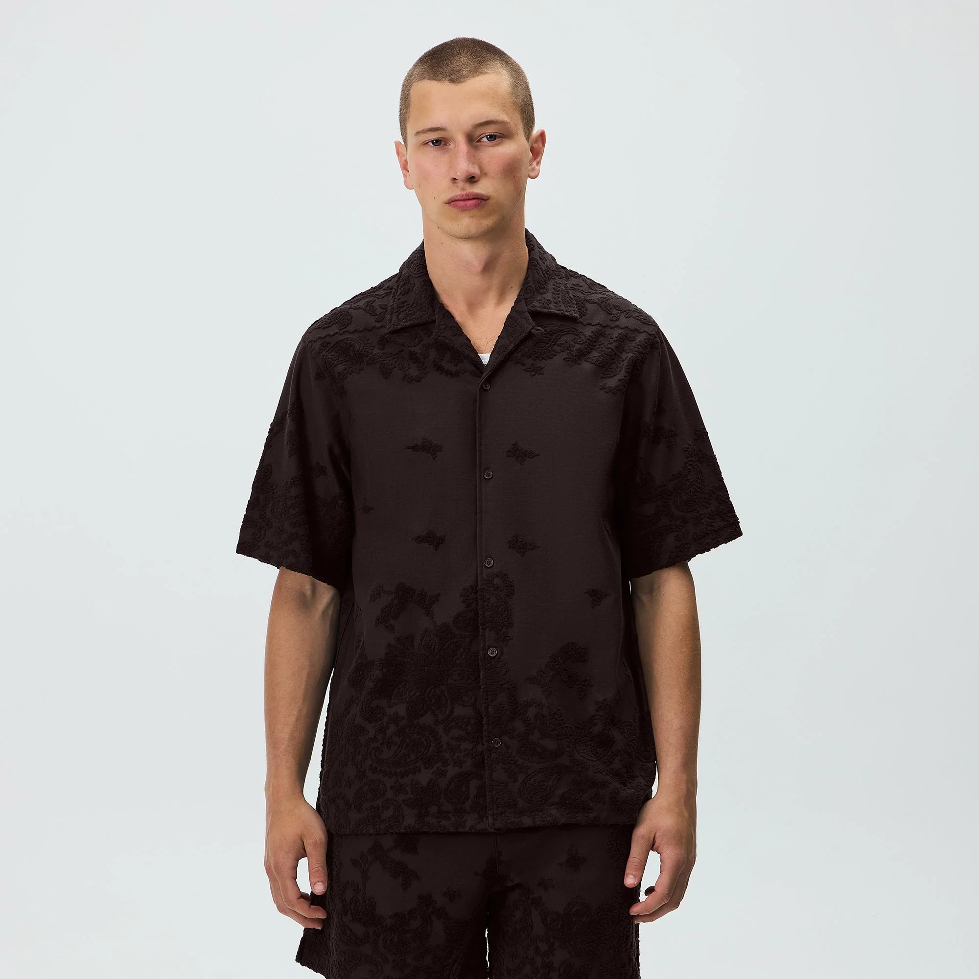 Kith Bandana Towel Terry Thompson Camp Collar Shirt - Kindling