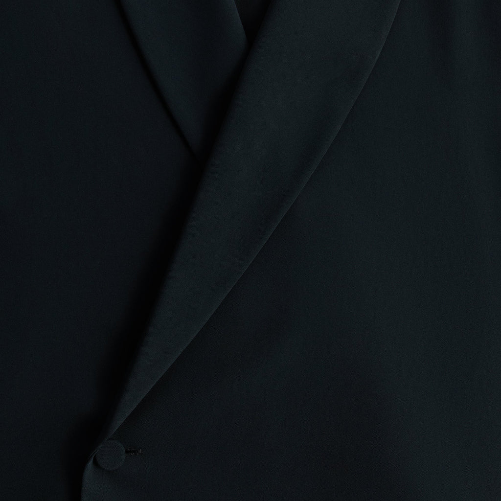 Kith Double Crepe Long Sleeve Thompson Crossover Shirt - Black